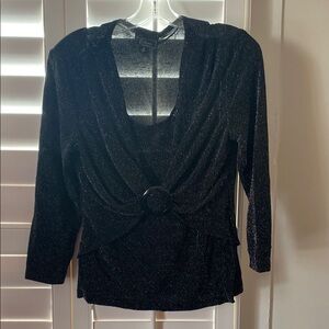 Black Sparkle Blouse